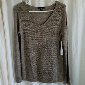 Tribal Sweater with Metallic Threads sz S